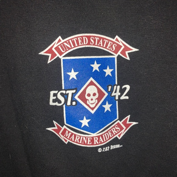 7.62 Design United States marine Raiders double-sided graphics T-shirt XL Skull - Picture 8 of 8